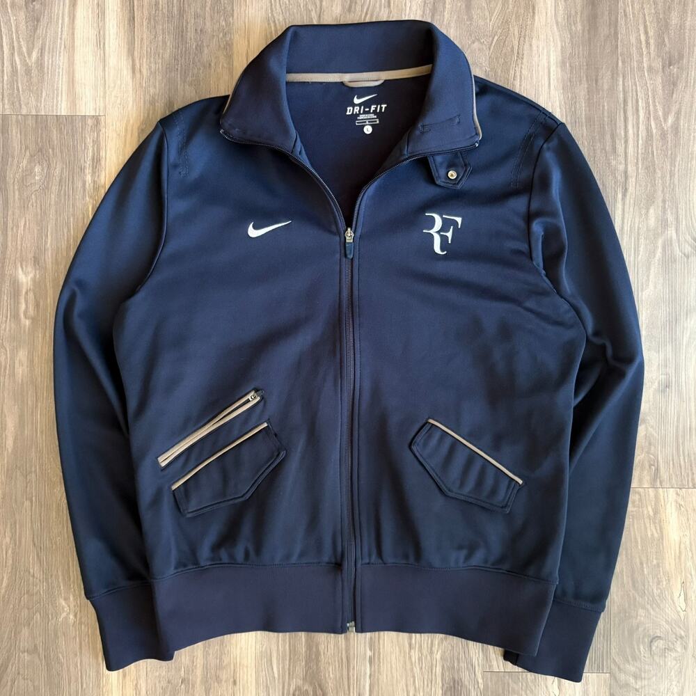 Nike Roger Federer RF Jacket Size L N98 US Open 2010 Bradley Cooper 381366-452